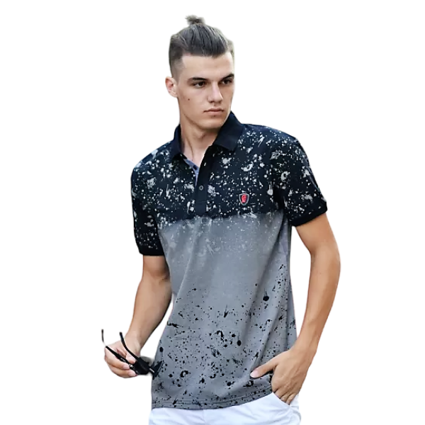ΑΝΔΡΙΚΟ POLO SHIRT MOHICANS 222.ΜΑΥΡΟ