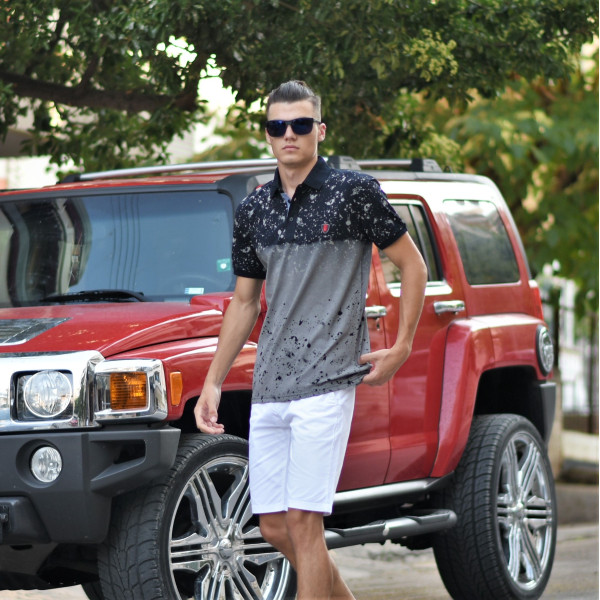 ΑΝΔΡΙΚΟ POLO SHIRT MOHICANS 222.ΜΑΥΡΟ