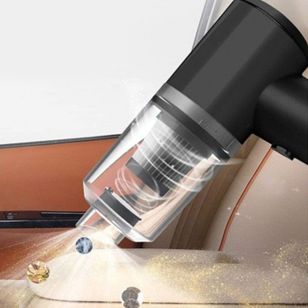 PS- 120W Solid State Car Vacuum Rechargeable 7.4V Black