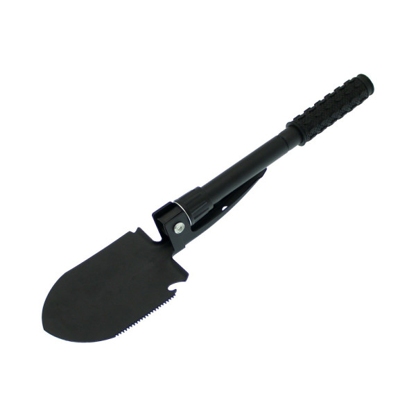 Πτυσσόμενο Πολυεργαλείο - Φτυάρι - Αξίνα - Πριόνι - Ανοιχτήρι Μπουκαλιών και Πυξίδα 5 σε 1 Μαύρο