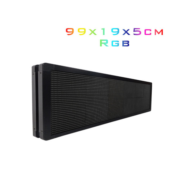 LED Κυλιόμενη Πινακίδα Wifi RGB Μονής Όψης 50-60Hz 220V 99x19x5cm 17959014