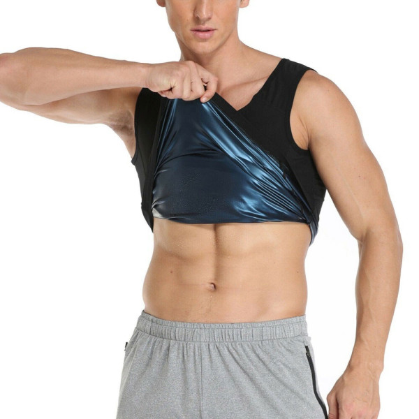 Ανδρική Μπλούζα Εφίδρωσης και Αδυνατίσματος 2XL/3XL CX-197 Μαύρη