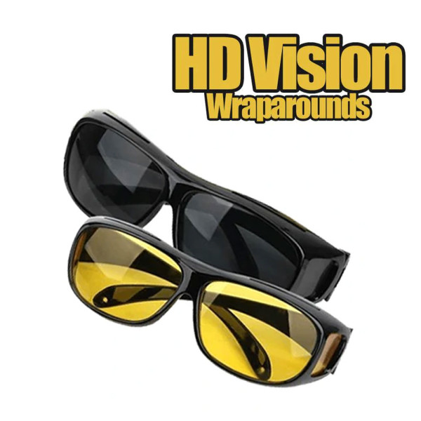 Γυαλιά Υψηλής Ευκρίνειας 2τμχ για Νυχτερινή και Ημερήσια Οδήγηση CX-188 Μαύρα