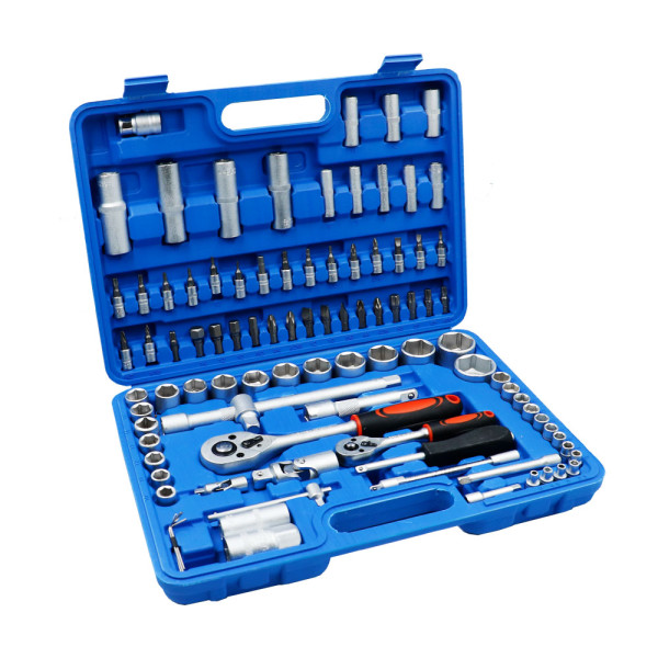 Σετ Εργαλεία-Καρυδάκια και Μύτες με Καστάνια 1/2″ 94τμχ σε Κασετίνα X-094 Μπλε