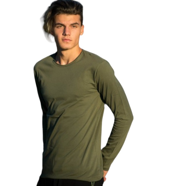 MEN'S T-SHIRT LONG-SLEEVES MOHICANS 303 ΚΗΑΚΙ