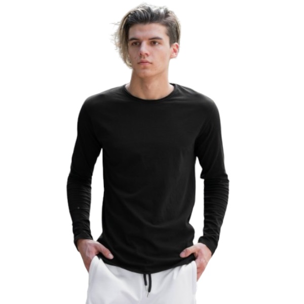 MEN'S T-SHIRT LONG-SLEEVES MOHICANS 303 BLACK
