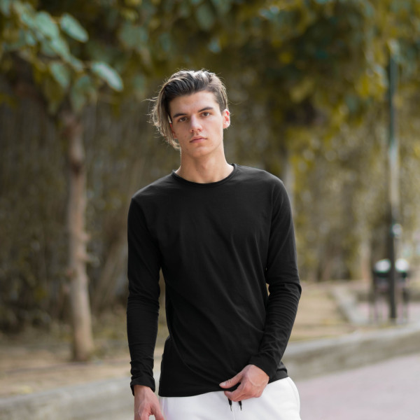 ΑΝΔΡΙΚΗ ΜΠΛΟΥΖΑ T-SHIRT ΜΑΚΡΥ ΜΑΝΙΚΙ MOHICANS 303 ΜΑΥΡΟ