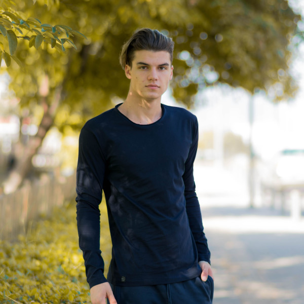 ΑΝΔΡΙΚΗ ΜΠΛΟΥΖΑ T-SHIRT ΜΑΚΡΥ ΜΑΝΙΚΙ MOHICANS 303 ΜΠΛΕ