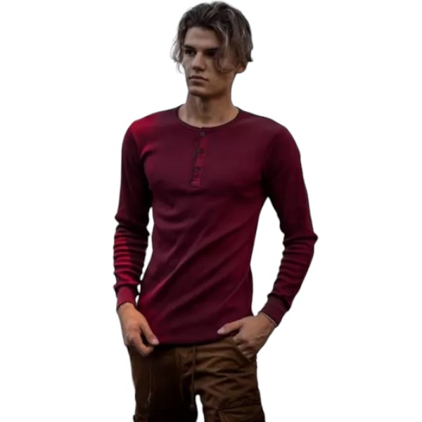 MEN'S T-SHIRT RIP THE GRANDFATHER MOHICANS 304 BORDO