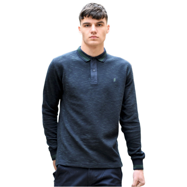 MEN POLO SHIRT WITH STRIPED MOHICANS 306 GREEN