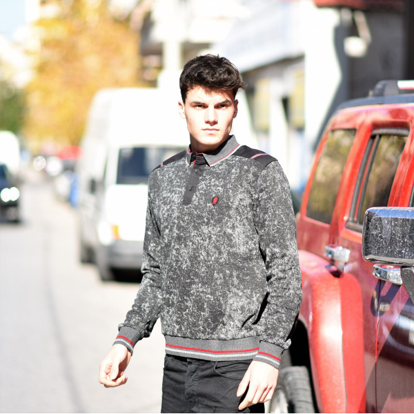 MEN POLO BLOUSE BATIK 311 BLACK