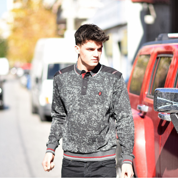 MEN POLO BLOUSE BATIK 311 BLACK