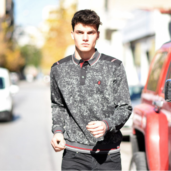 MEN POLO BLOUSE BATIK 311 BLACK