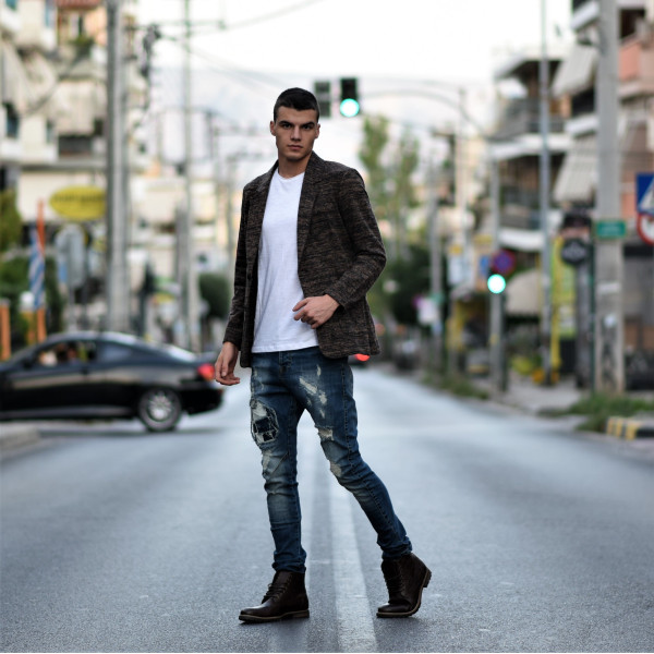 MEN'S BLAZERS MOHICANS 317 BROWN