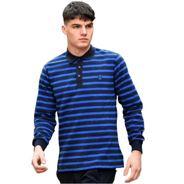 ΑΝΔΡΙΚΗ POLO SHIRT ΡΙΓΕΣ MOHICANS 326 ΜΠΛΕ