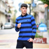 MEN POLO BLOUSE WITH STRIPED MOHICANS 328 BLUE