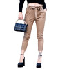 TROUSERS HIGH WAIST  LEATHER MOHICANS 3283 BEIGE