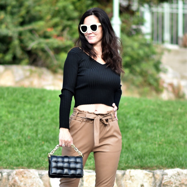 TROUSERS HIGH WAIST  LEATHER MOHICANS 3283 BEIGE