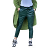 TROUSERS HIGH WAIST  LEATHER MOHICANS 3283 KHAKI