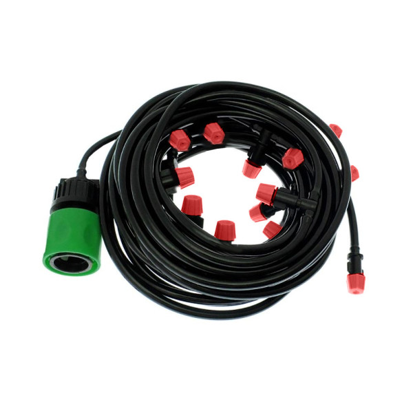 Σύστημα Υδρονέφωσης - Μπεκ Ποτίσματος 15m με 15 Ακροφύσια Μαύρο