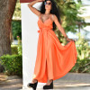 DRESS ENVELOPE LONG SATIN MOHICANS 3705 ORANGE