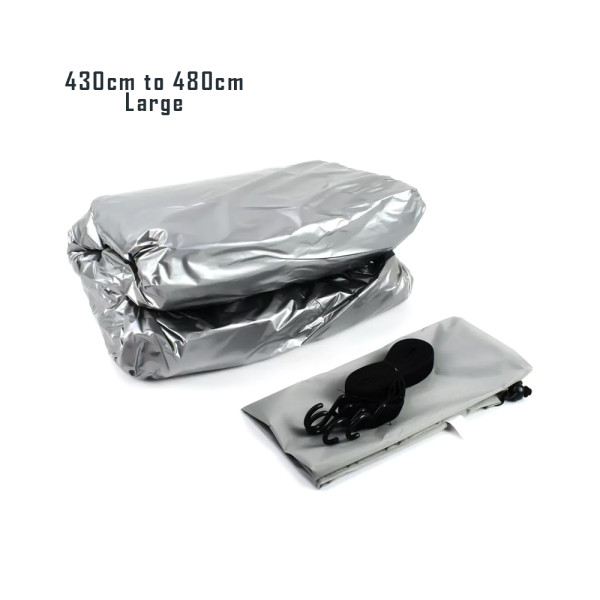 Κουκούλα Large Αδιάβροχη με Ιμάντες για Αυτοκίνητα από 430 έως 480cm Carsun CD-055