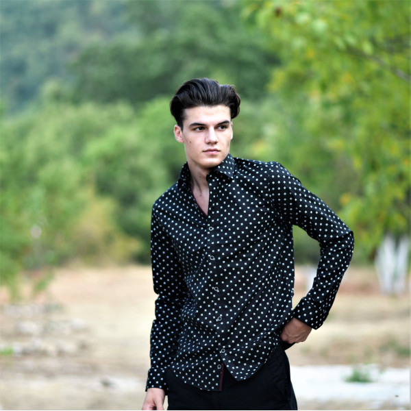 ΑΝΔΡΙΚΟ ΠΟΥΚΑΜΙΣΟ MOHICANS 40001 ΜΑΥΡΟ