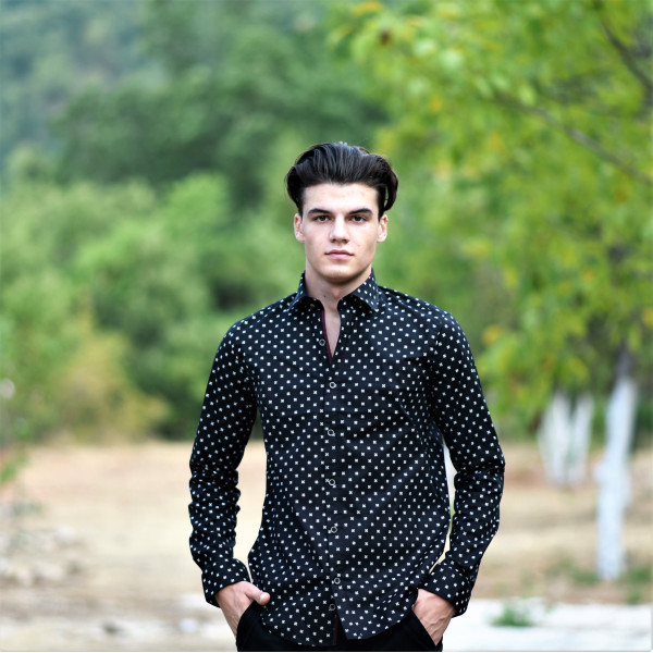 ΑΝΔΡΙΚΟ ΠΟΥΚΑΜΙΣΟ MOHICANS 40001 ΜΑΥΡΟ