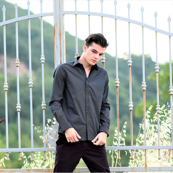 ΑΝΔΡΙΚΟ ΠΟΥΚΑΜΙΣΟ MOHICANS 40002 ΜΑΥΡΟ