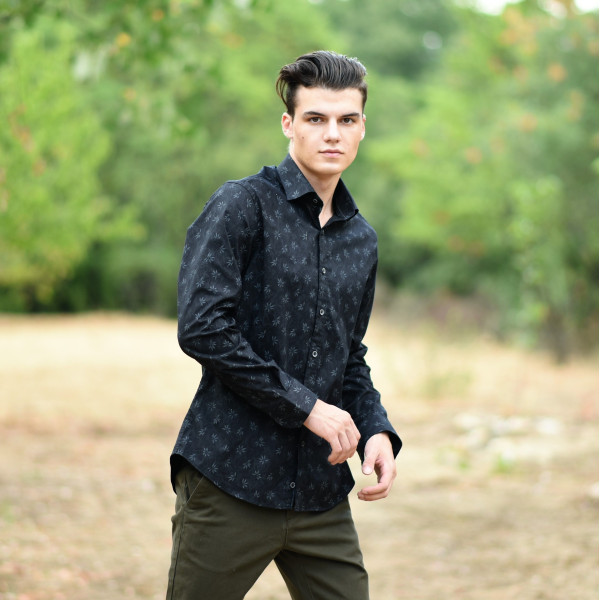 ΑΝΔΡΙΚΟ ΠΟΥΚΑΜΙΣΟ MOHICANS 40004 ΜΑΥΡΟ