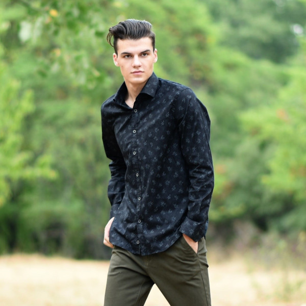 ΑΝΔΡΙΚΟ ΠΟΥΚΑΜΙΣΟ MOHICANS 40004 ΜΑΥΡΟ