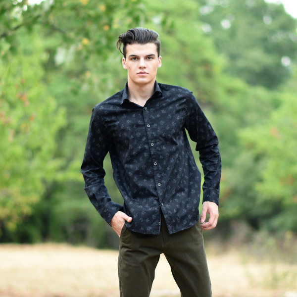 ΑΝΔΡΙΚΟ ΠΟΥΚΑΜΙΣΟ MOHICANS 40004 ΜΑΥΡΟ