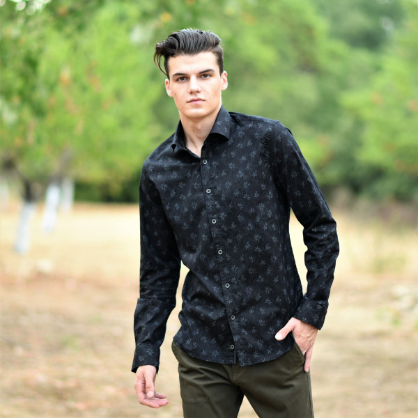 ΑΝΔΡΙΚΟ ΠΟΥΚΑΜΙΣΟ MOHICANS 40004 ΜΑΥΡΟ