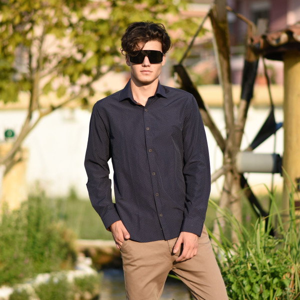 ΑΝΔΡΙΚΟ ΠΟΥΚΑΜΙΣΟ MOHICANS 40005 ΜΠΛΕ