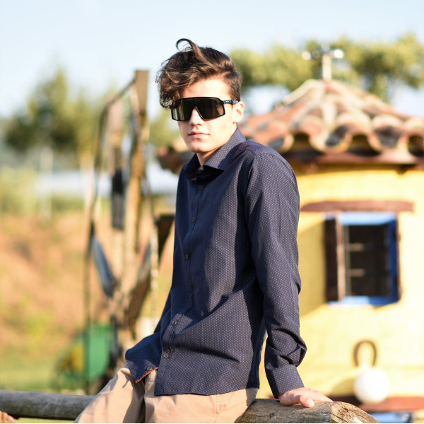 ΑΝΔΡΙΚΟ ΠΟΥΚΑΜΙΣΟ MOHICANS 40005 ΜΠΛΕ