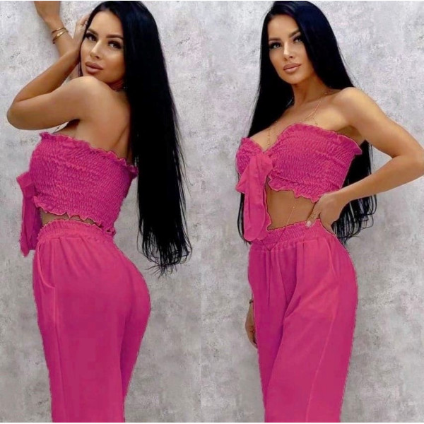 ΓΥΝΑΙΚΕΙΟ ΣΕΤ ΤΟΠ ΜΕ ΠΑΝΤΕΛΟΝΑ MOHICANS 4213 ΦΟΥΞΙΑ