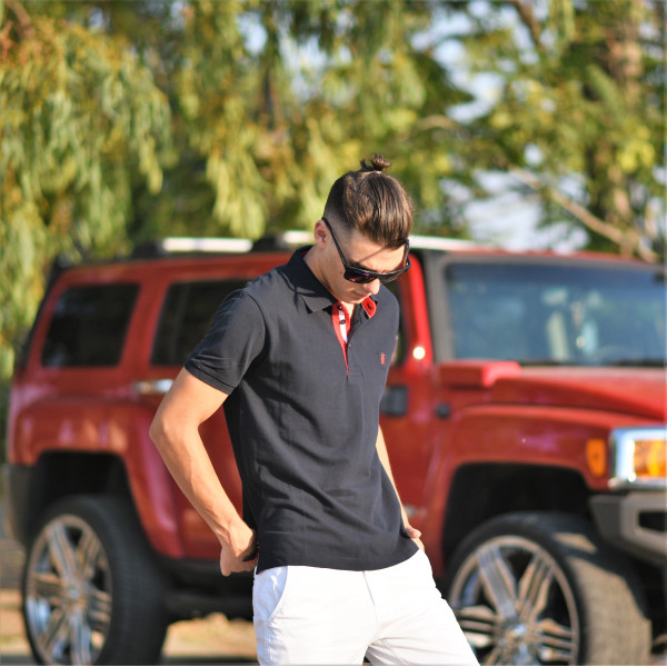 ΑΝΔΡΙΚΟ POLO SHIRT ΜΟΝΟΧΡΩΜ0 MOHICANS 430 ΜΠΛΕ