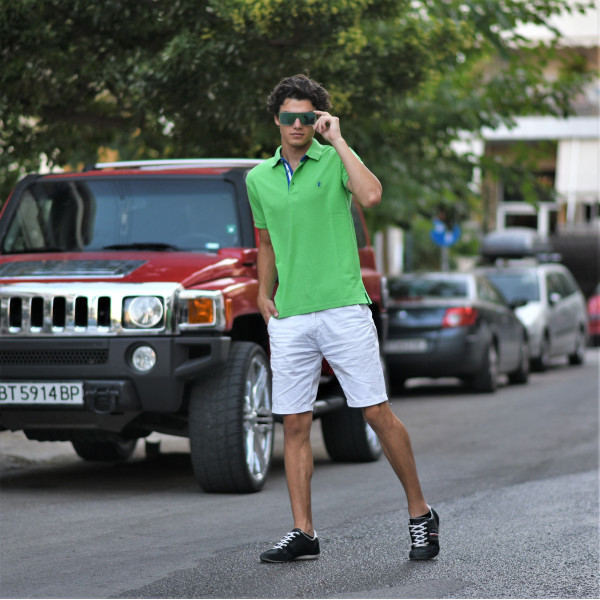 ΑΝΔΡΙΚΟ POLO SHIRT ΜΟΝΟΧΡΩΜΟ MOHICANS 430.ΛΑΧΑΝΗ