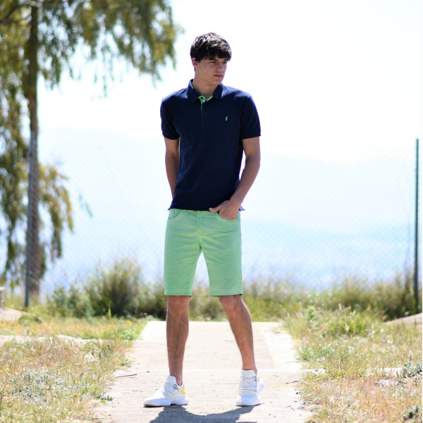 ΑΝΔΡΙΚΟ POLO SHIRT ΜΟΝΟΧΡΩΜΟ MOHICANS 430 ΙΝΤΙΓΚΟ