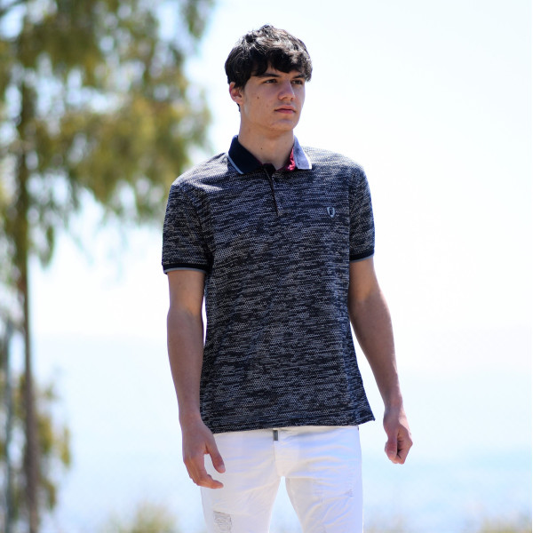 ΑΝΔΡΙΚΟ POLO SHIRT MOHICANS 436.ΓΚΡΙ