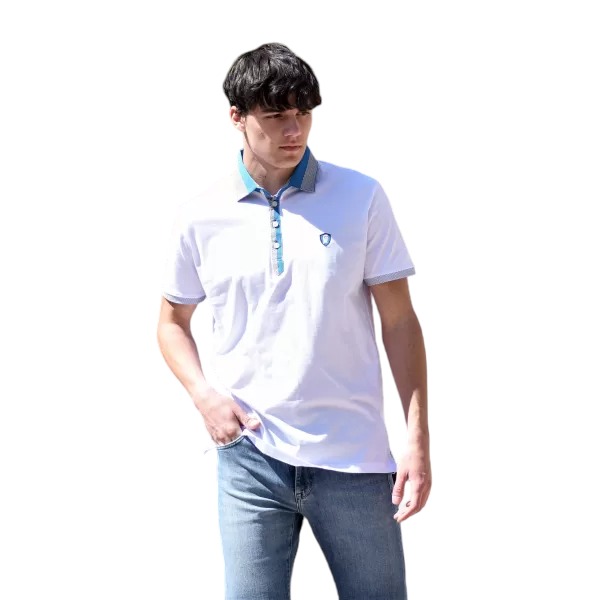 ΑΝΔΡΙΚΟ POLO SHIRT MOHICANS 438.WHITE