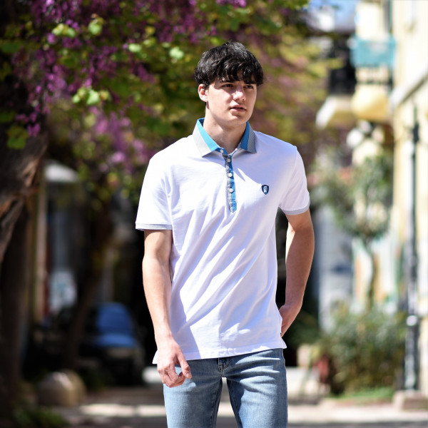 ΑΝΔΡΙΚΟ POLO SHIRT MOHICANS 438.WHITE