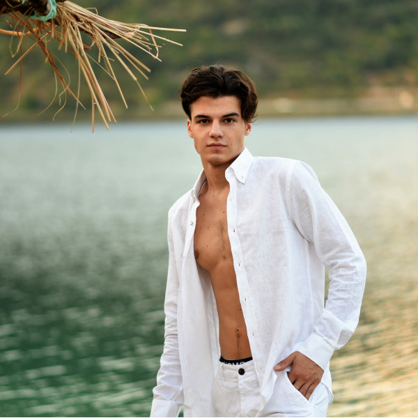 ΑΝΔΡΙΚΟ ΠΟΥΚΑΜΙΣΟ LINEN MOHICANS 4402 ΛΕΥΚΟ