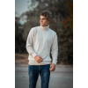 MENS KNITTING POLO NECK MOHICANS 4428 BEIGE