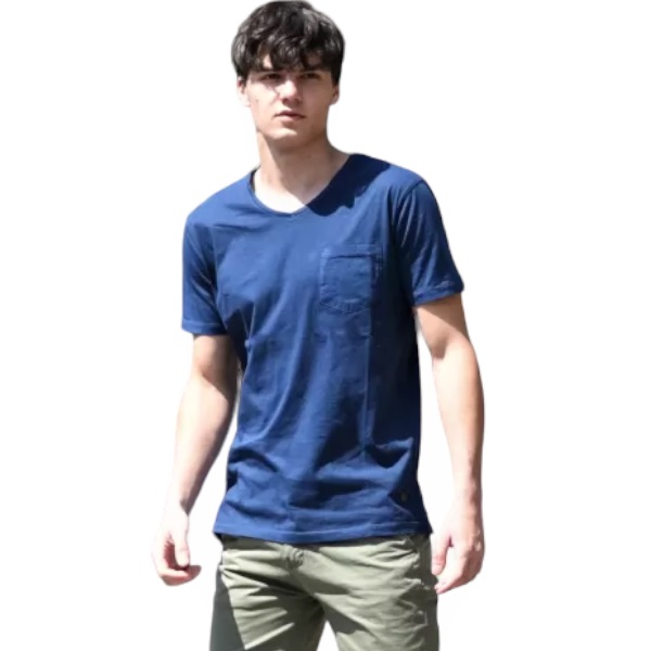 ΑΝΔΡΙΚΟ T-SHIRT ΚΟΝΤΟ ΜΑΝΙΚΙ MOHICANS 453.ΜΠΛΕ