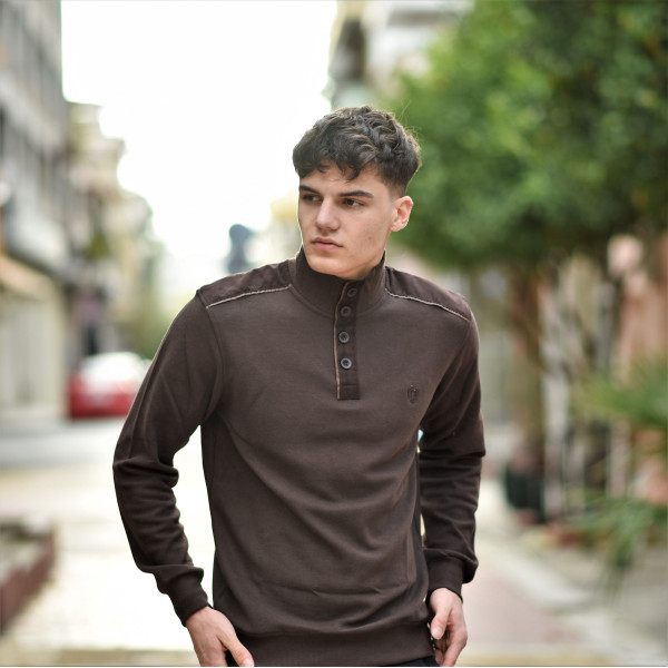 MEN POLO BLOUSE LOUPETO MOHICANS 502 BROWN