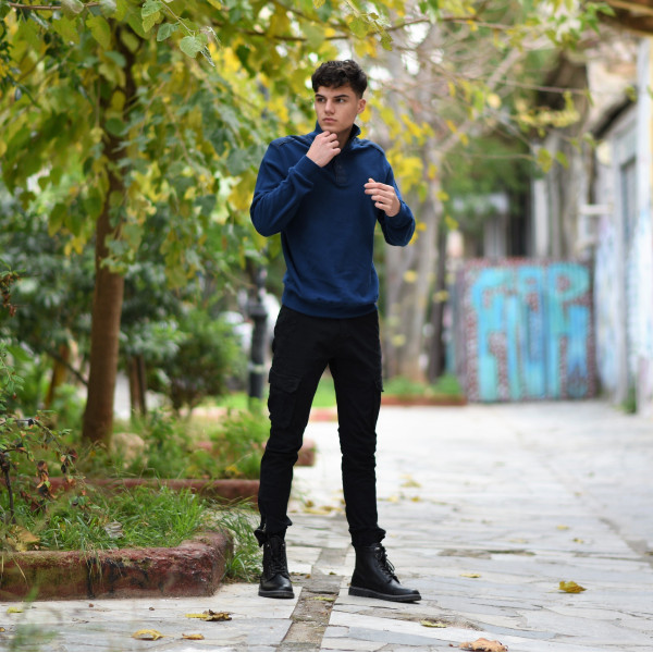 MEN POLO BLOUSE LOUPETO MOHICANS 502 INDIGO