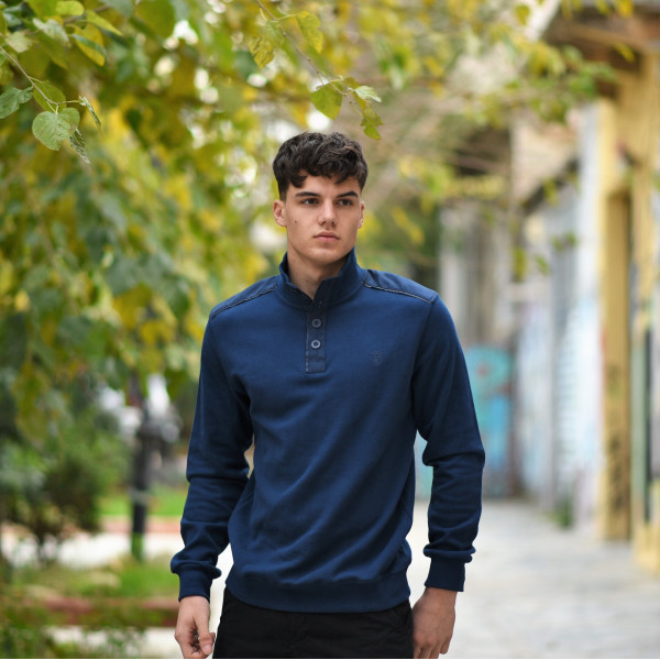 MEN POLO BLOUSE LOUPETO MOHICANS 502 INDIGO