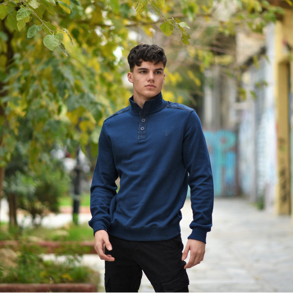 MEN POLO BLOUSE LOUPETO MOHICANS 502 INDIGO