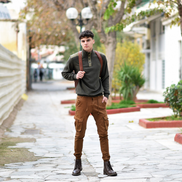 MEN POLO BLOUSE LOUPETO MOHICANS 502 KHAKI